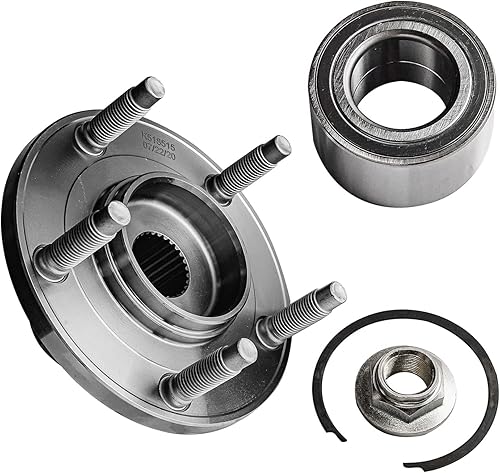 Miniatura 5 de Detroit Axle  Conjunto de cubo de rodamiento de rueda delantera + kit de suspensión delantera inferior para Ford Escape Mazda Tribute Mercury