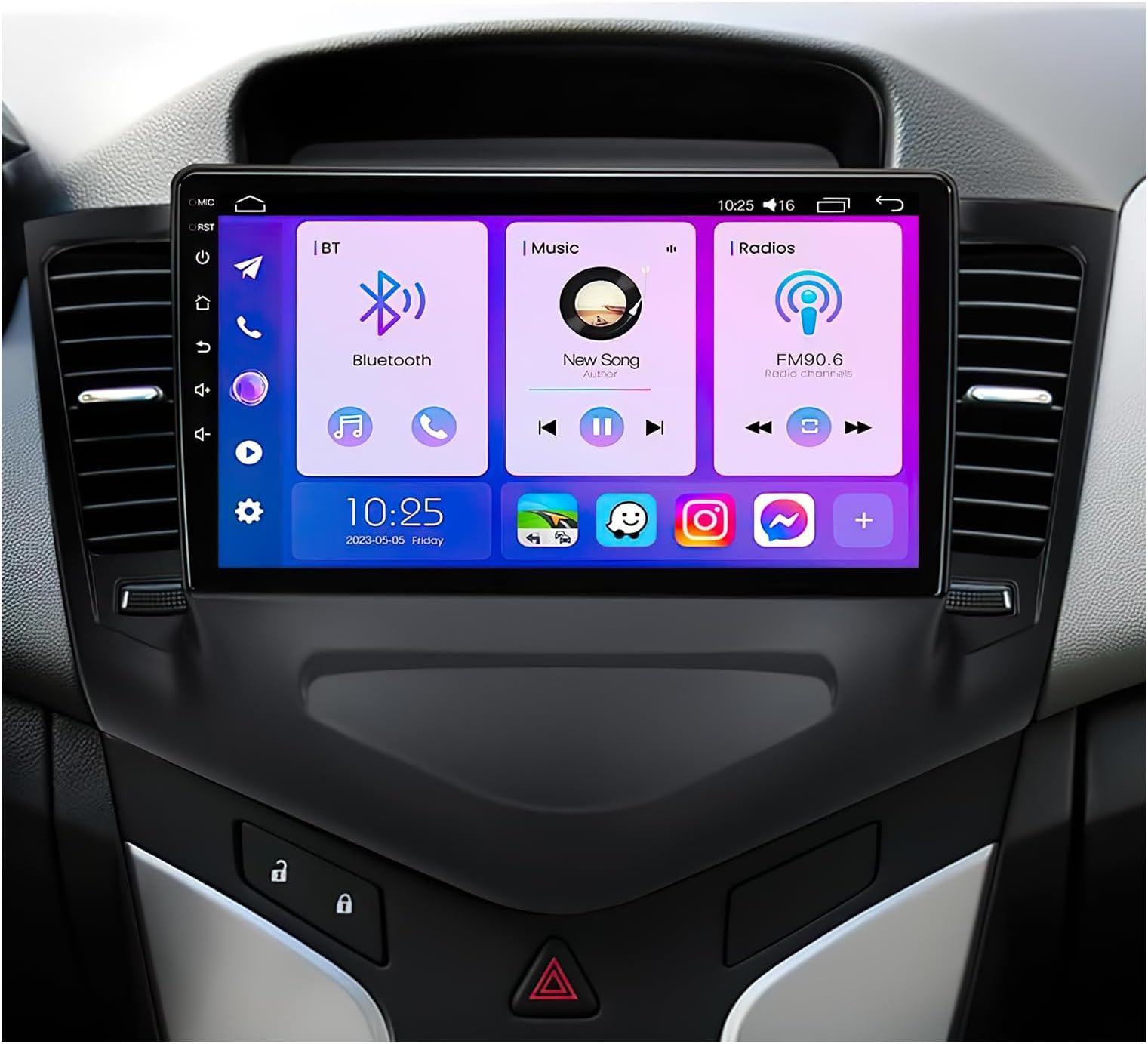 Car Radio Stereo for Chevrolet Chevy Cruze 2009-2015: 1280 * 800 Touchscreen 9" Wireless Carplay Android Auto GPS Navigation Upgrade Bluetooth 5.0 SWC FM Mirror Link HD Backup Camera 5G WiFi