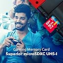 Silicon Power 512GB Gaming microSDXC UHS-I Micro SD Card with Adapter, Optimized for Mobile Games Apps Nintendo-Switch, Class 10 U3 V30 A1 gallery image