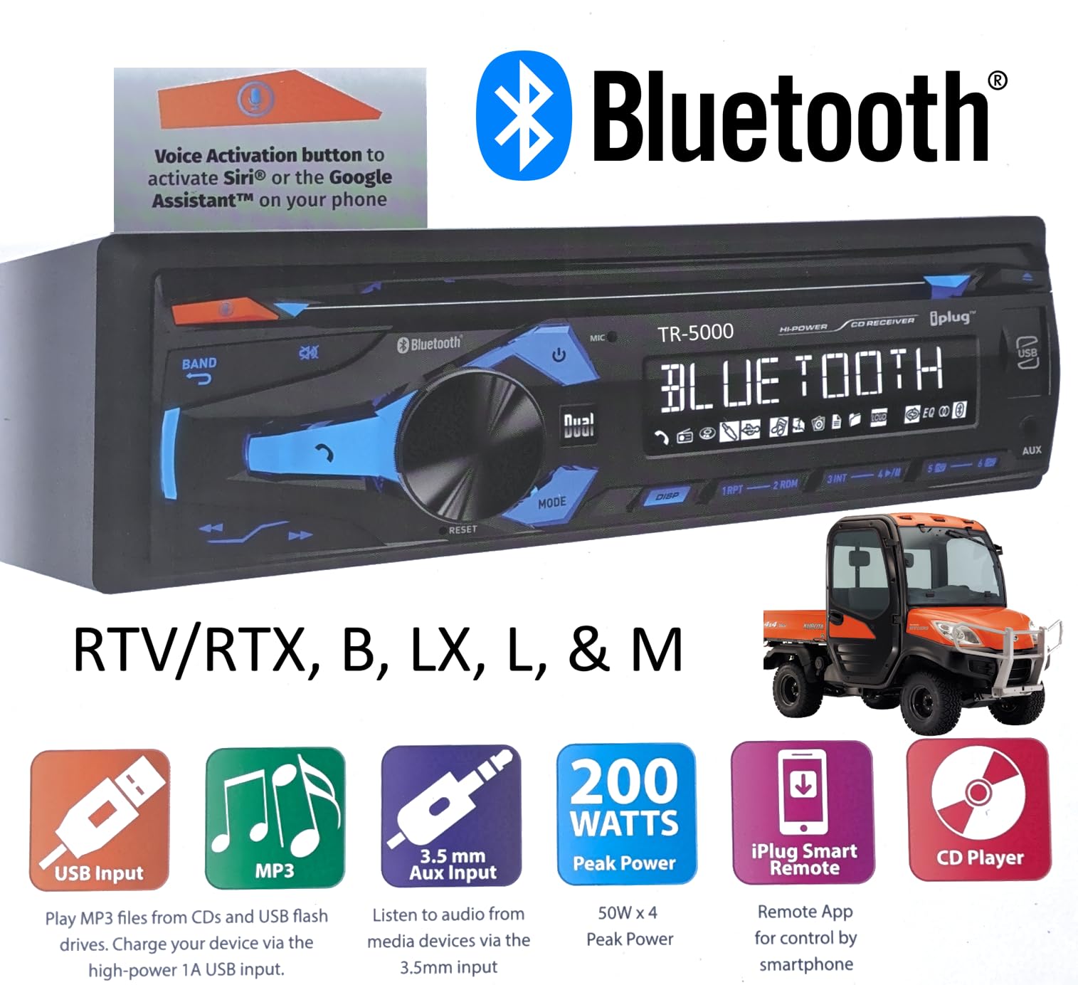 Amazon.co.jp: Kubota トラクター ラジオ CD プレーヤー AM FM