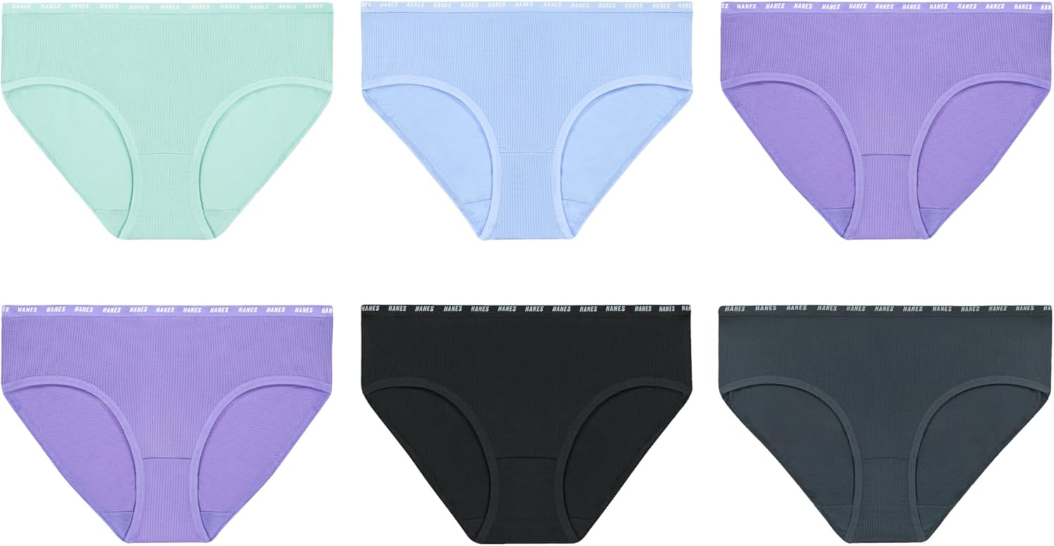 Hanes Girls' Big Moves Breathable Stretch Tween Underwear - Image 2