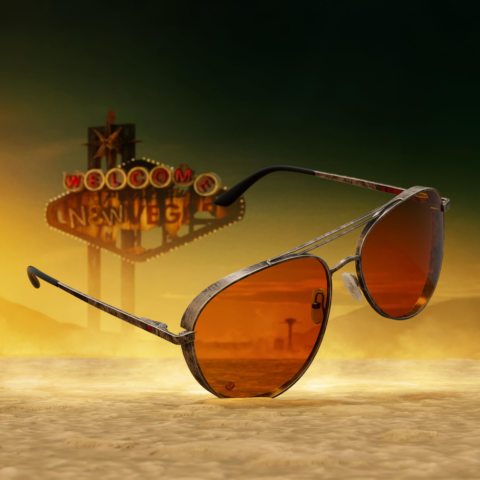 GUNNAR Fallout Brotherhood of Steel - Occhiali da gioco con blocco della luce blu per alleviare gli occhi asciutti