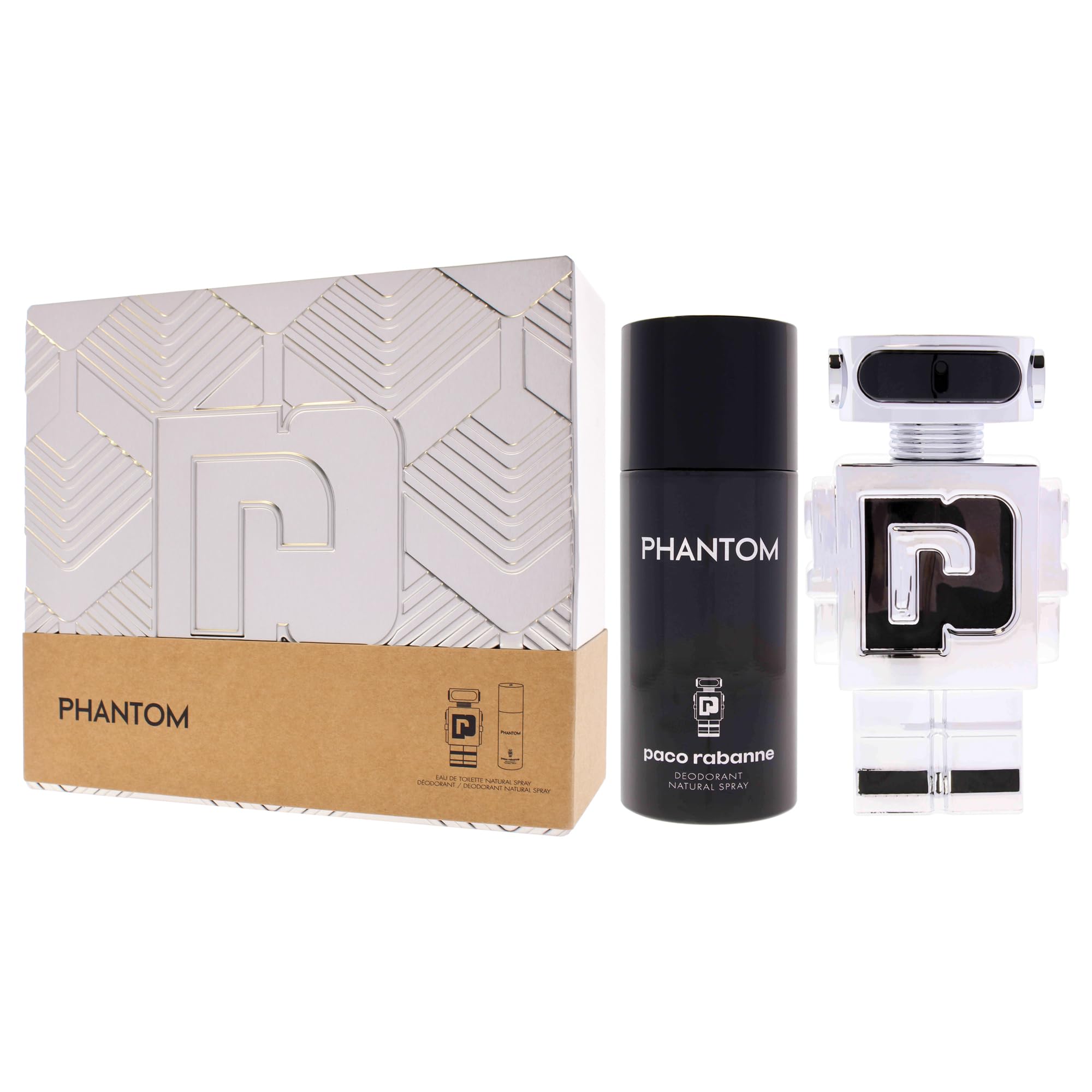 Paco Rabanne Phantom Giftset: Eau de Toilette Spray 100ml & Deodorant Spray 150ml