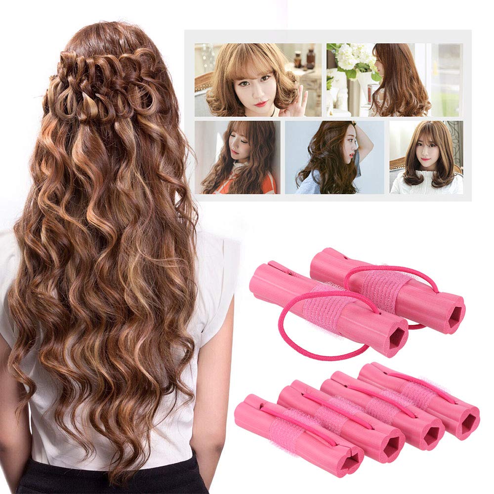 6pcs Magic Foam Sponge Hair Curler DIY Fashion Wavy Hair Travel Home Use Soft Hair Curler Rollers Styling Tools 3