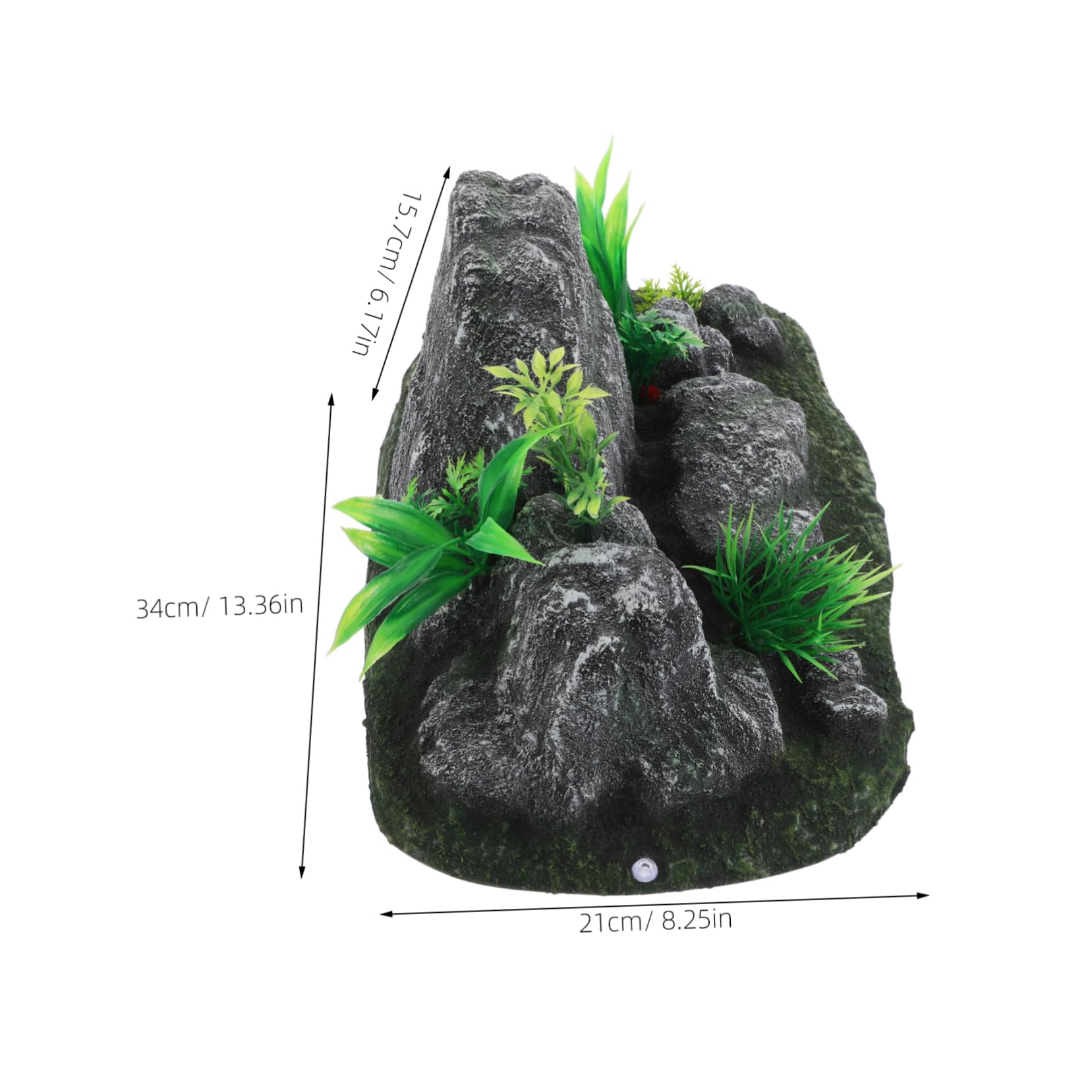 Toyvian Adorno Acuario Artificial Decoración De Rocalla Resina Cueva para Bettas Decoración Acuario