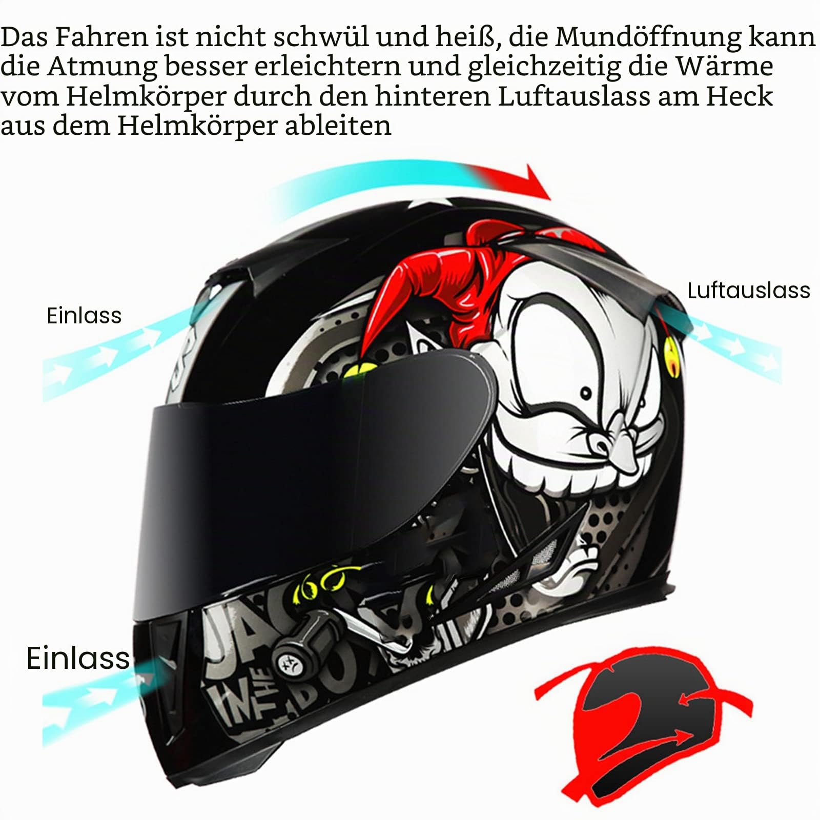 Integralhelm Motorradhelm Flip-Up Modular-Helm Sturzhelm Rollerhelm Erwachsener Herren & Damen Klapphelm Full-Face Motorcycle Helmet Stoßfester Mopedhelm DOT/ECE-Zertifizierung,Grün,M