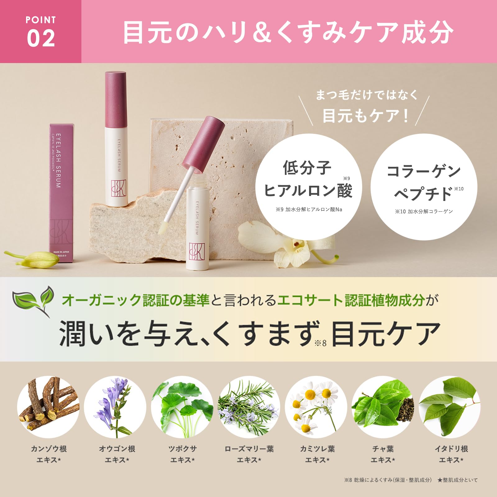 【5個】KISO化粧品研究所　EYELASH SERUM まつ毛美容液 8g 会員様限定 30％OFF】キャピキシル10%配合まつ毛美容液｜KISOCARE公式