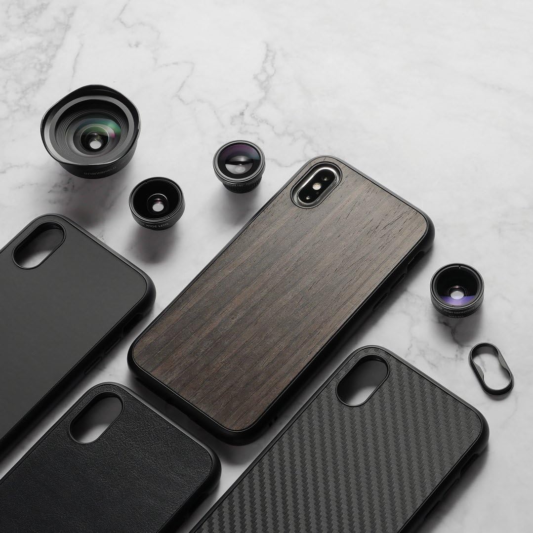 Exclusive RhinoShield Full Impact Protection Case Compatible with [iPhone X] | SolidSuit - Military Grade Drop Protection, Supports Wireless Charging, Slim, Scratch Resistant - Leather