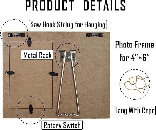 Miniatura 6 de HIWX Marco de fotos de compromiso She Said Yes, She Said Yes Decor, marcos de fotos de compromiso, regalos de boda de compromiso, marco de fotos de