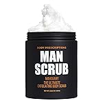 Body Prescriptions Mens Exfoliating Body Scrub - Ultimate Skin Cleansing Wash in Jar with Twist-Top Lid, For All Skin Types, 21 Ounce (Pack of 1), Mahogany