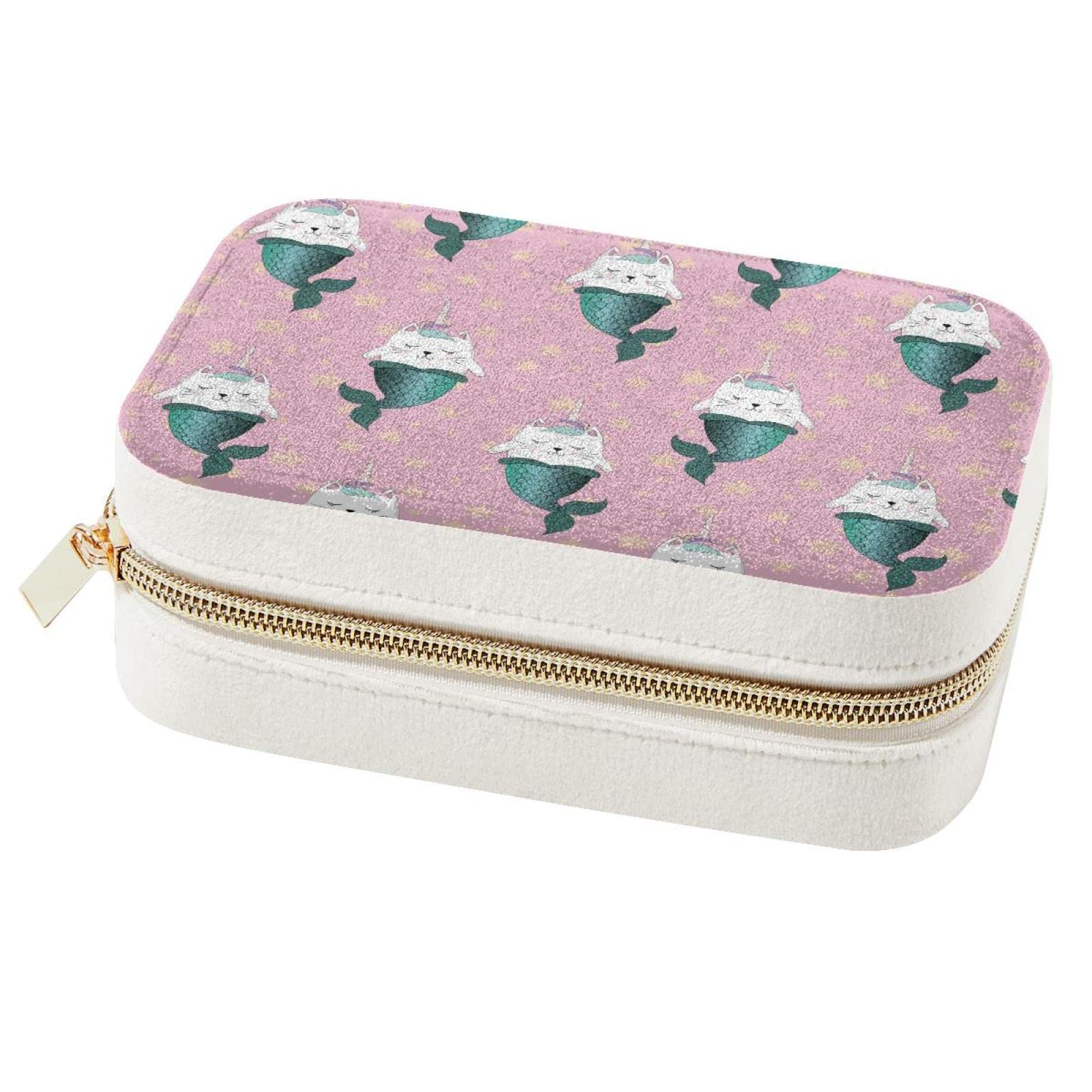 Boîte à bijoux licorne rose pour organiser vos voyages et week-ends