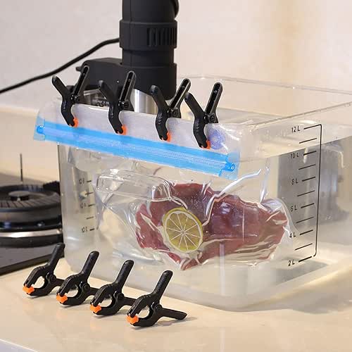 Blulu 8 Pack Sous Vide Cooking Clips for Immersion Circulator