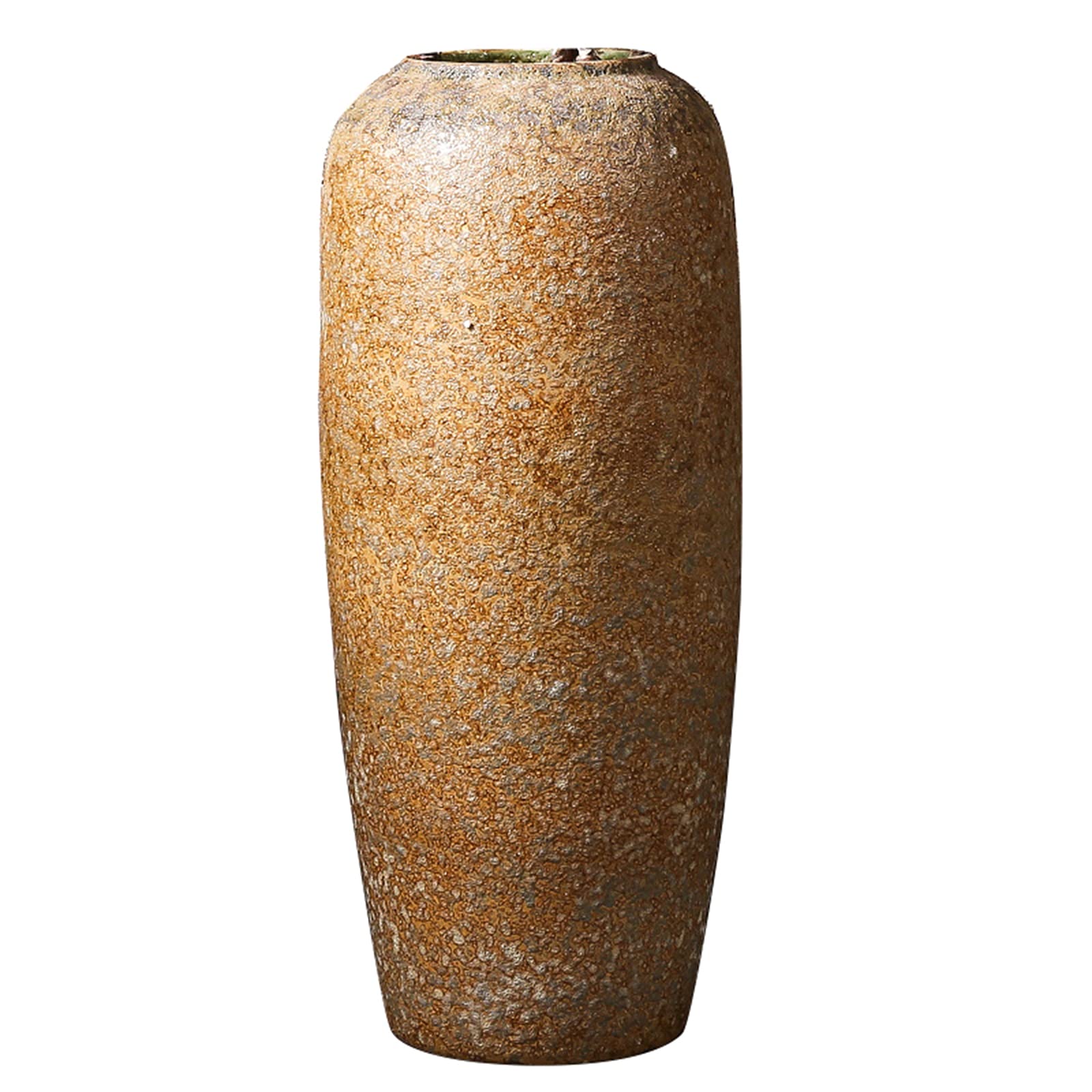 asdchZen Indoor Gardening Vintage Ceramic Vase, Hotel Reception Lobby Flower Vase Multifunction Decorative Vase,26 * 60CM
