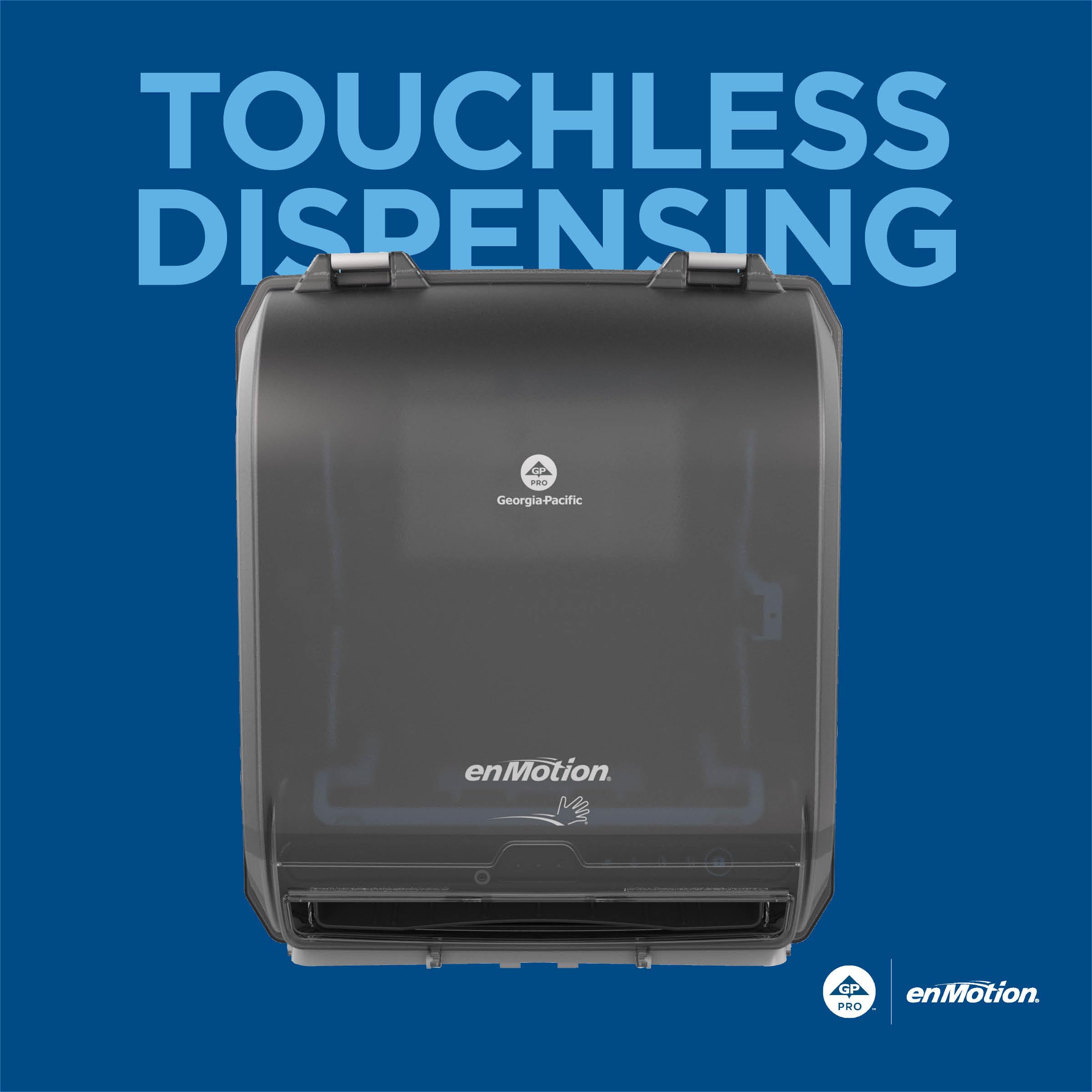 ENMOTION® Dispensador automático de Toallas de Papel sin Contacto de 10 Pulgadas por GP Pro (Georgia-Pacífico), Negro, 1 dispensador