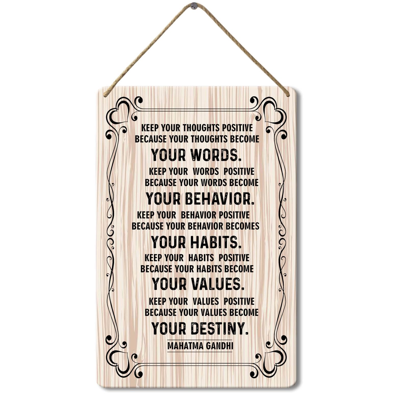 Wooden Sign Your Destiny Sign, 8x12 Inch, Modern Home Decor, Studio & Office Decor