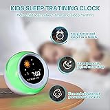 iHoo Toddlers Sleep Training Clock, Kids Alarm Clock with Night Light & Nap Timer, Ok to Wake Clock Gift for 2-9 Years Girls Boys White - 8
