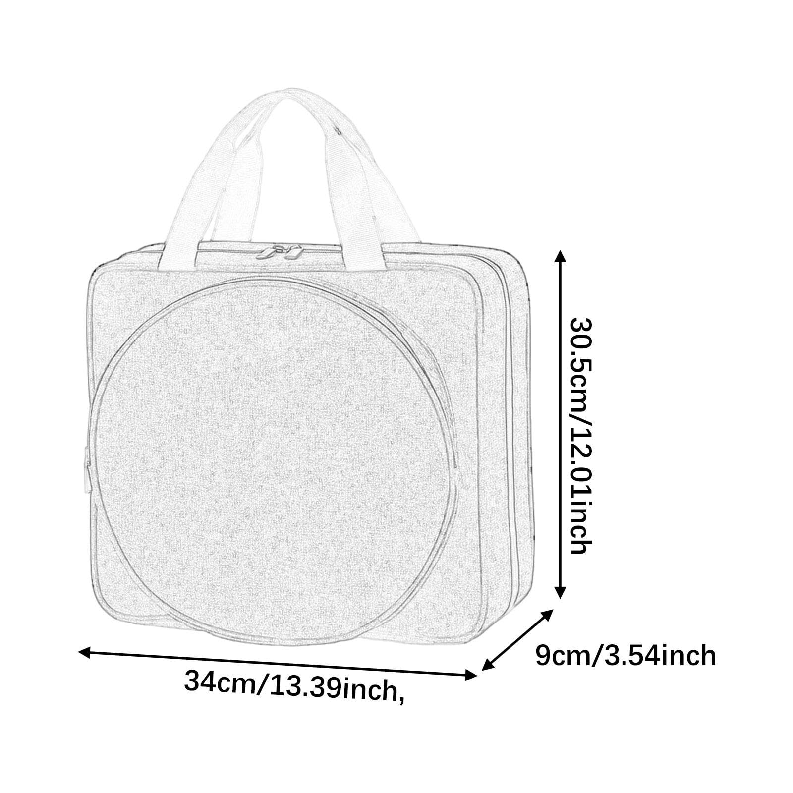 Colaxi Sewing Kit Storage Bag Sewing Organizer Bag Large Capacity Lightweight with Handle Knitting Crochet Tools Tote for Enthusiast, Purple