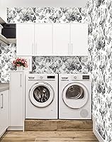 Vista 6 de NextWall Watercolor Flower Peel and Stick Wallpaper (Inkwell)