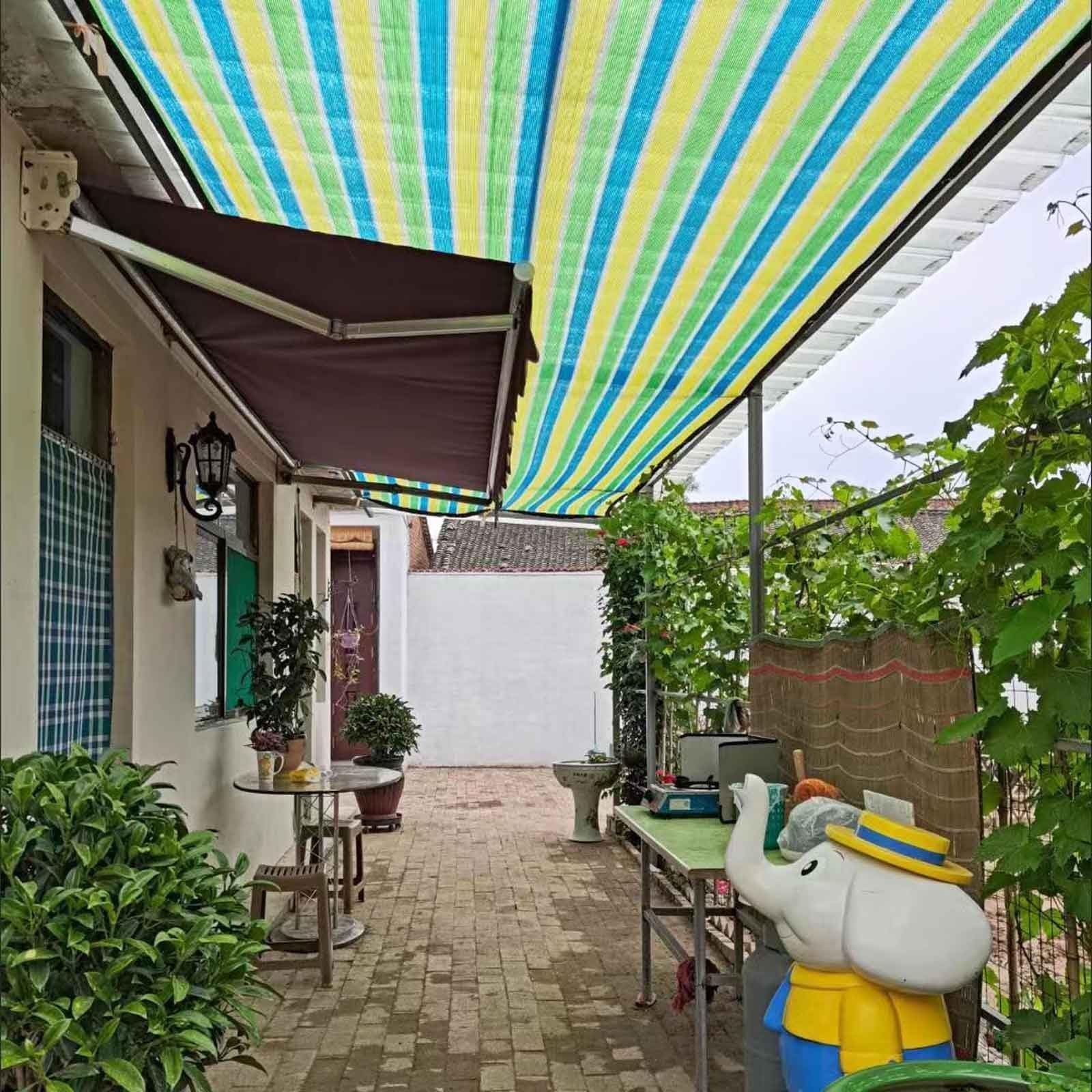 Telo ombreggiante per serre con occhielli 90% – 6 x 8 m (19,7 x 26 piedi) copertura per piante e tettoia per patio, ideale per giardino, fienile e protezione auto