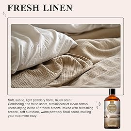 100ML/3.38fl.oz Fresh Linen Fragrance Oils, PHATOIL Fresh Linen Oil for Diffuser, Humidifier, Scented Oils for DIY Soap, Candle Making with Premium Glass Dropper