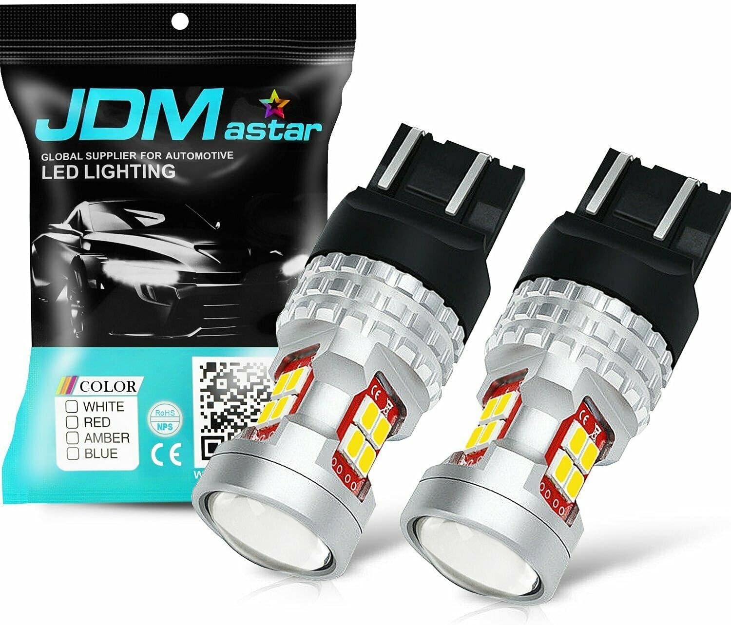 High Power GX-3020 SMD 7440 7441 7443 7444 992 White LED Bulbs with Projector For Backup Reverse Lights Only