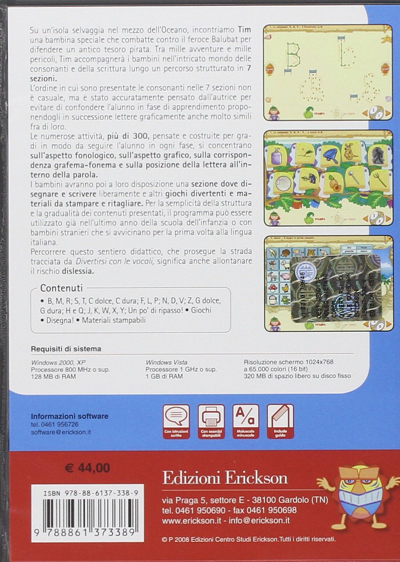 Divertirsi con le consonanti. Attività per sviluppare e potenziare le abilità fonologiche. CD-ROM