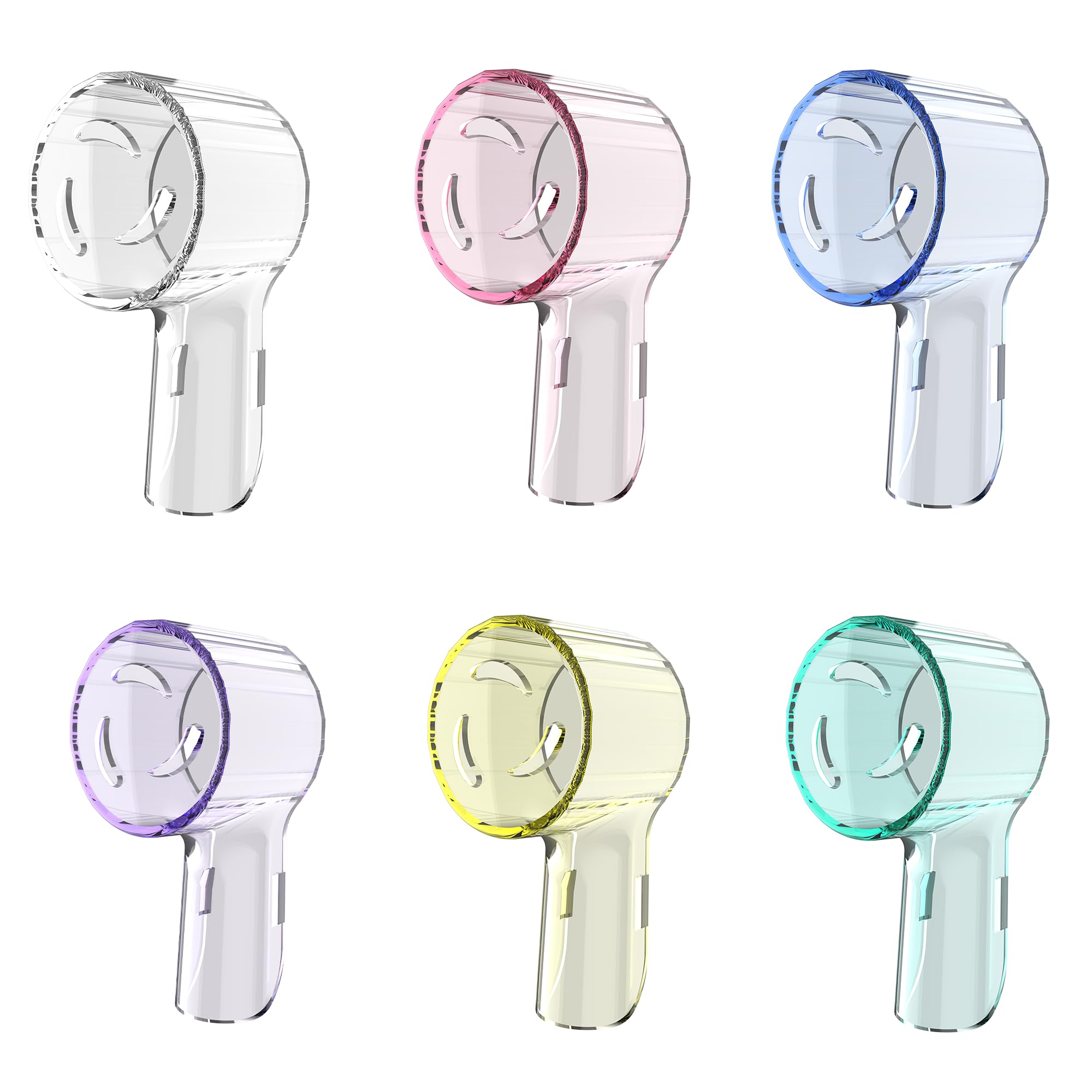 Kaymax 6 Pack Dustproof Protective Covers for Toothbrush Head Compatible with Oral B Fits for Oral-B iO Series