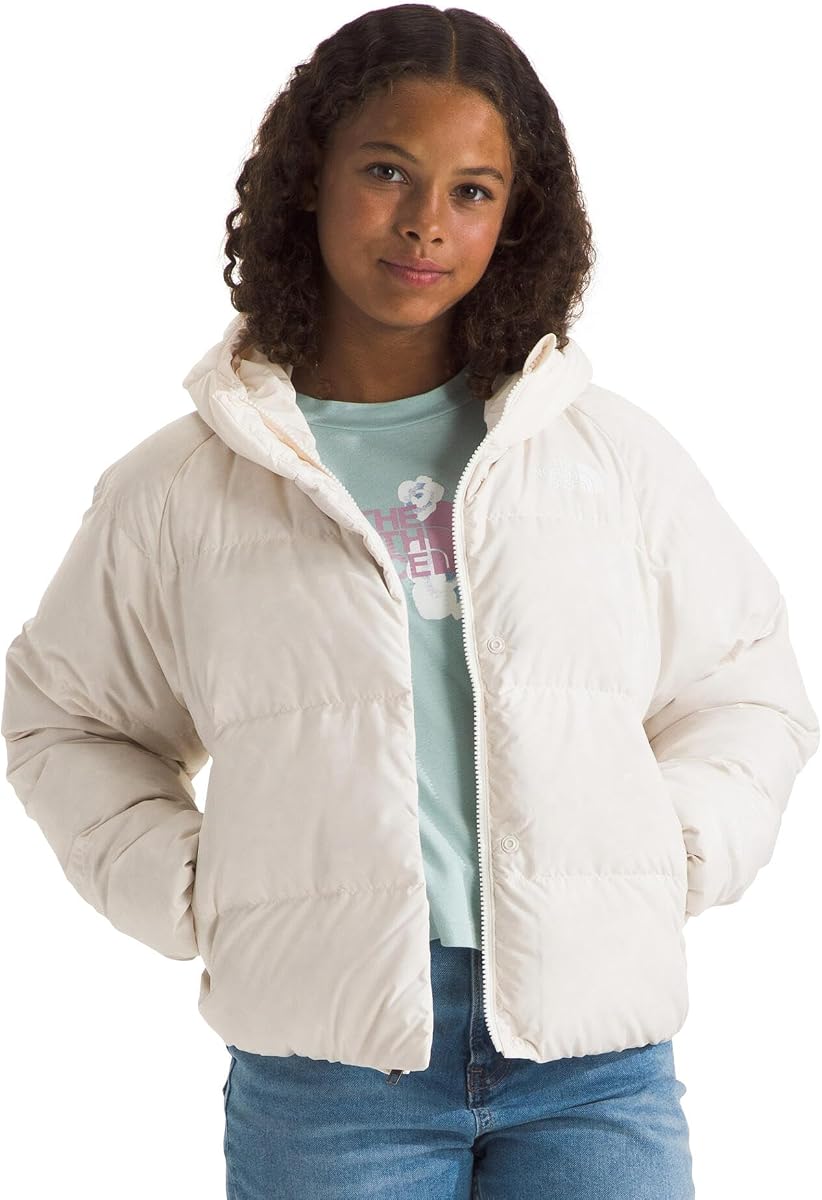 The North Face Chaqueta con capucha North Down para niños (niño pequeño/niño grande)