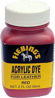 Fiebing's Acrylic Red Leather Paint 2 oz. (59mL)