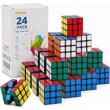 24 Pack Mini Puzzle Cubes, 1.18 Inch 3x3 Mini Magic Cube Bulk Party Favors