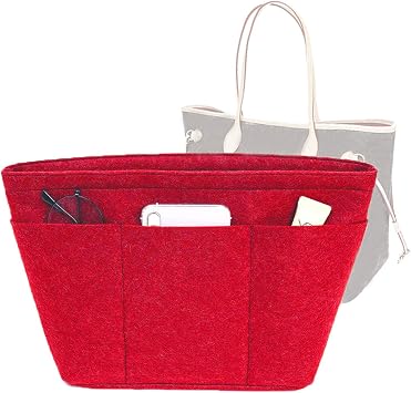 Lckaey purse insert organizer for tote pm organizer 1075Claret-S