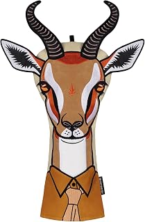 Craftsman Golf Mr. Wild Animal Series Driver Headcover Fits 460cc Drivers | Alligator, Giraffe & Antelope Styles Premium Leather Material Ideal Gift for Golfers