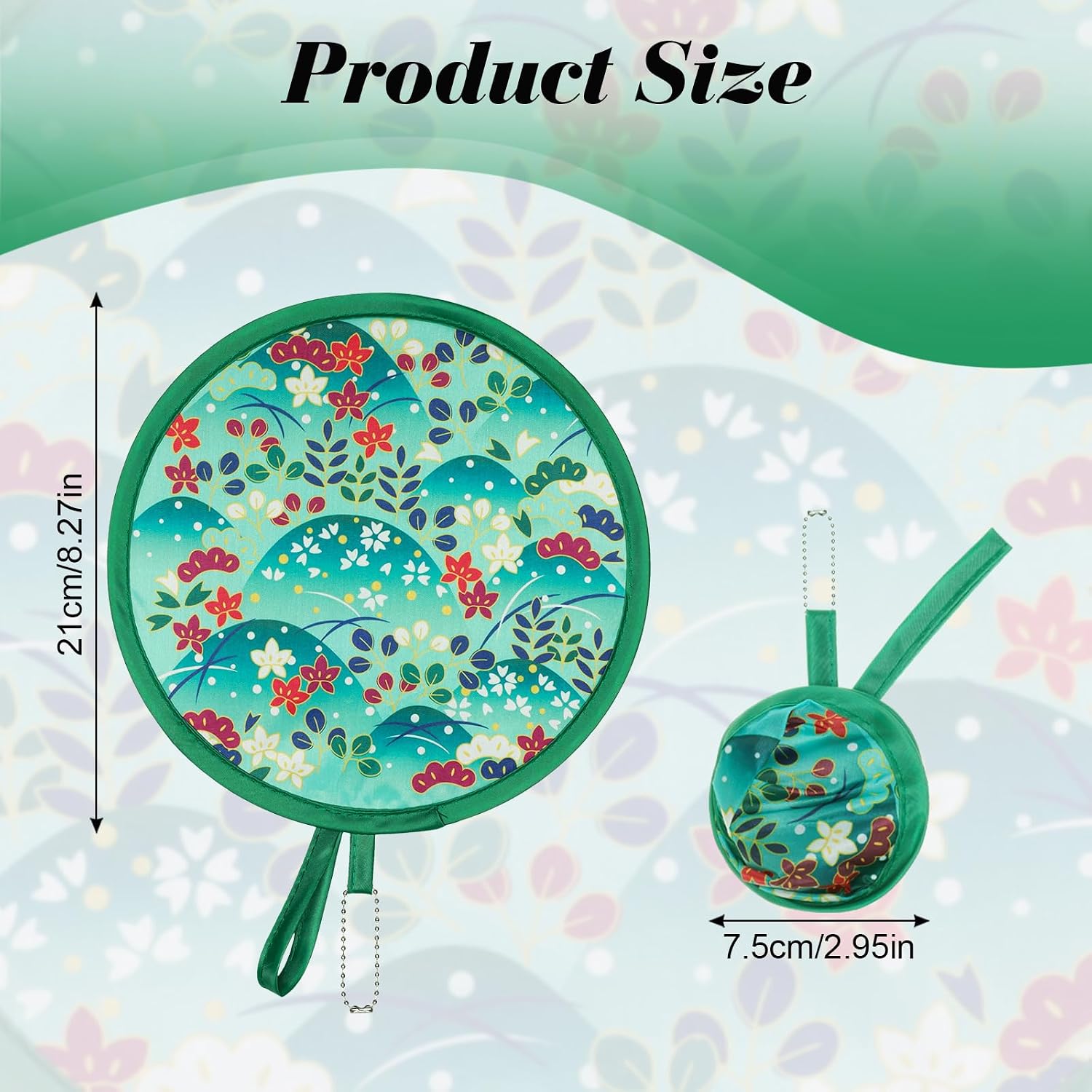 4pcs Foldable Handheld Fan Portable Japanese for Summer Events