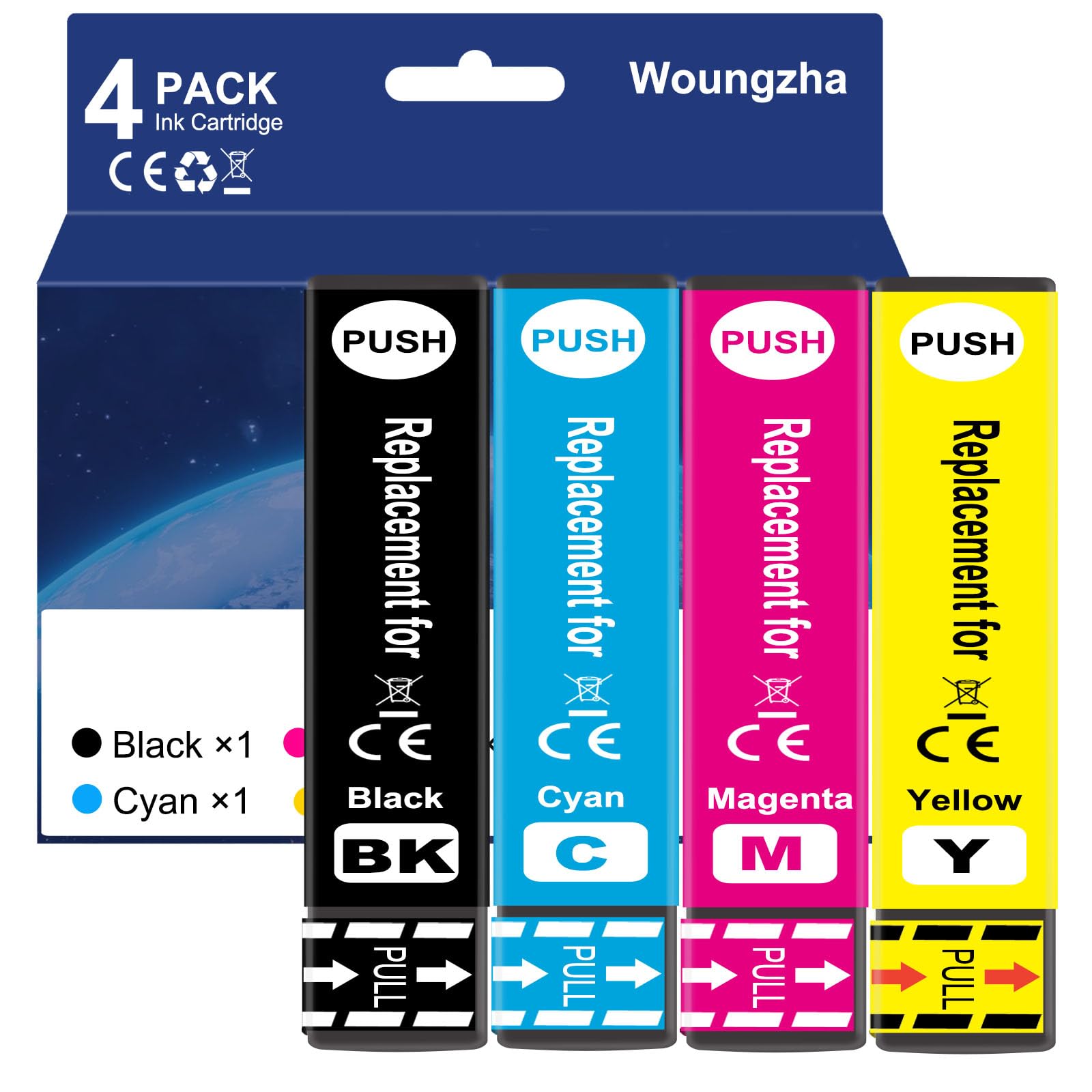 Cartuccia d'inchiostro T40D Multipack Compatibile per Epson T40D1 per Epson SureColor SC-T2100, SureColor SC-T3100 SC-T5100, SureColor SC-T3100M MFP (4-Pack)