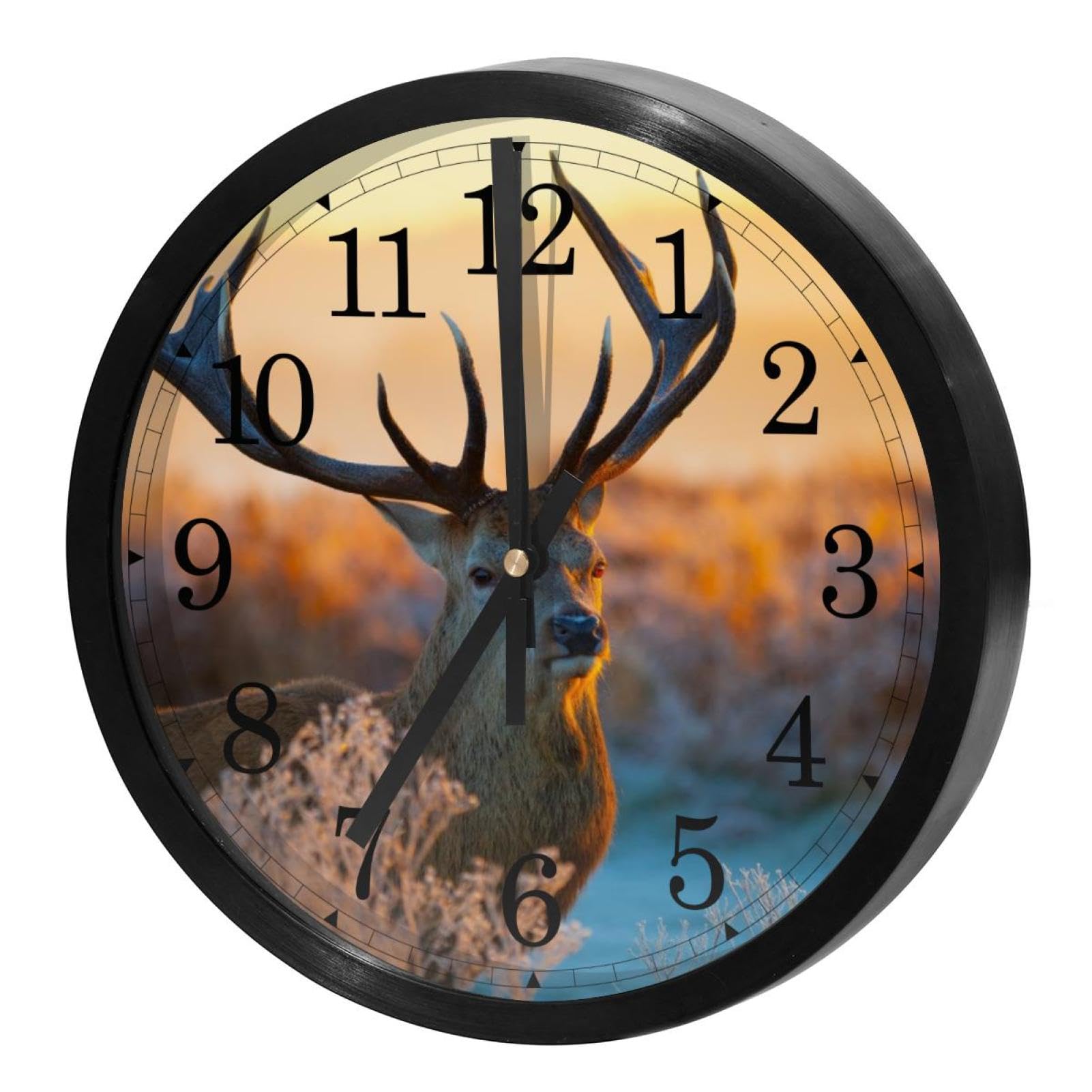 Horloge murale silencieuse à quartz EIuWna pour maison et bureau