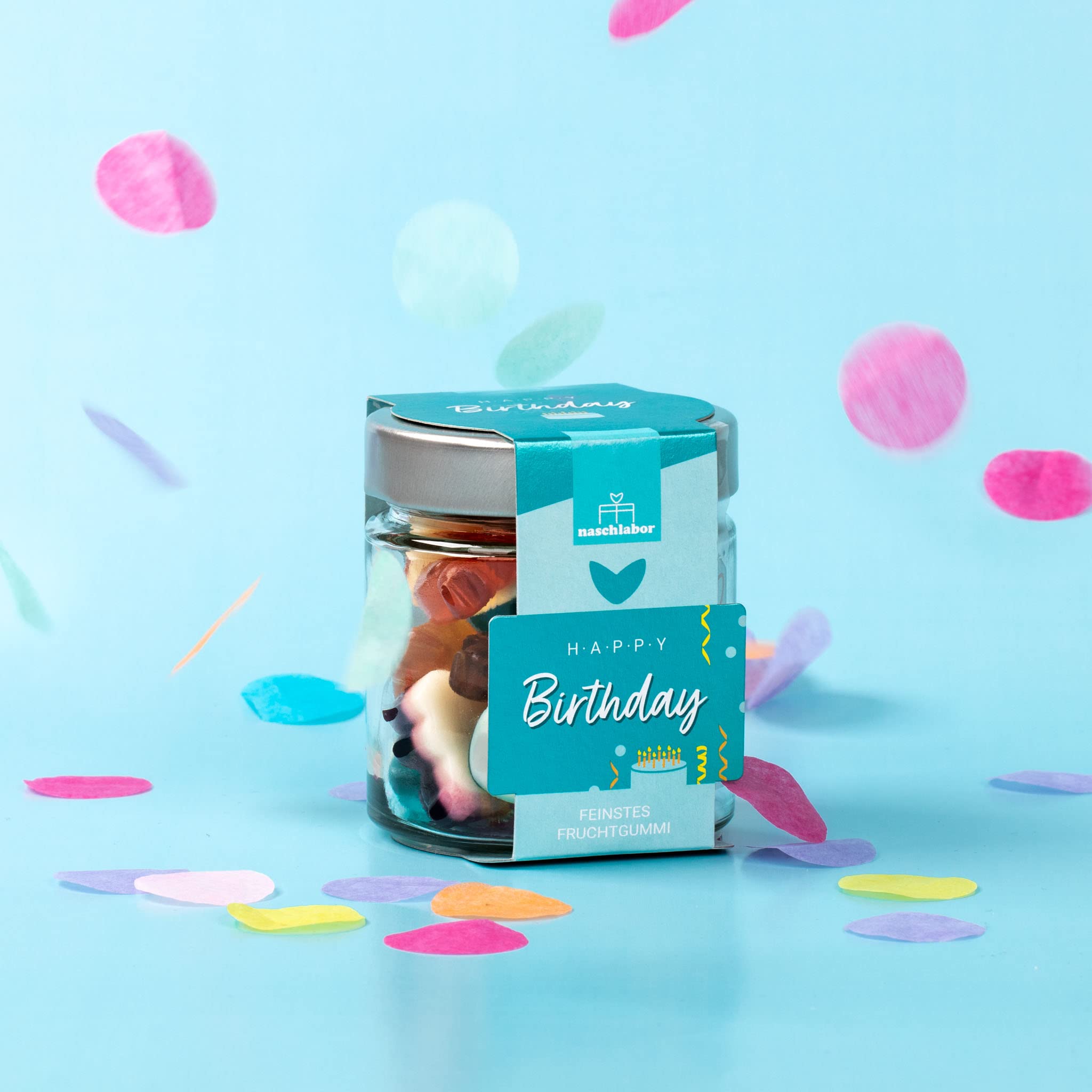 Happy Birthday - Süßes Geburtstagsgeschenk | 120g Fruchtgummi