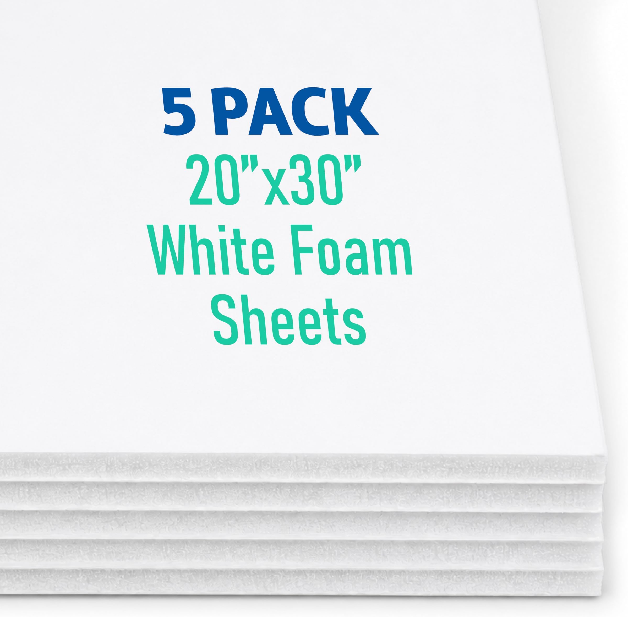 Flipside Products 20" x 30" White Foam Board, Arts and Crafts, 3/16" Thick, Presentations, Signboards, Backing Board, Display, Pack of 25