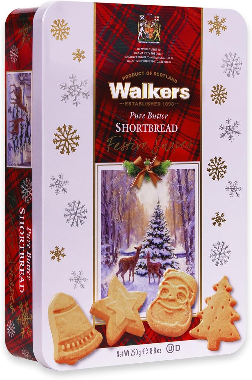Walkers Shortbread Festive Tin, 250 g