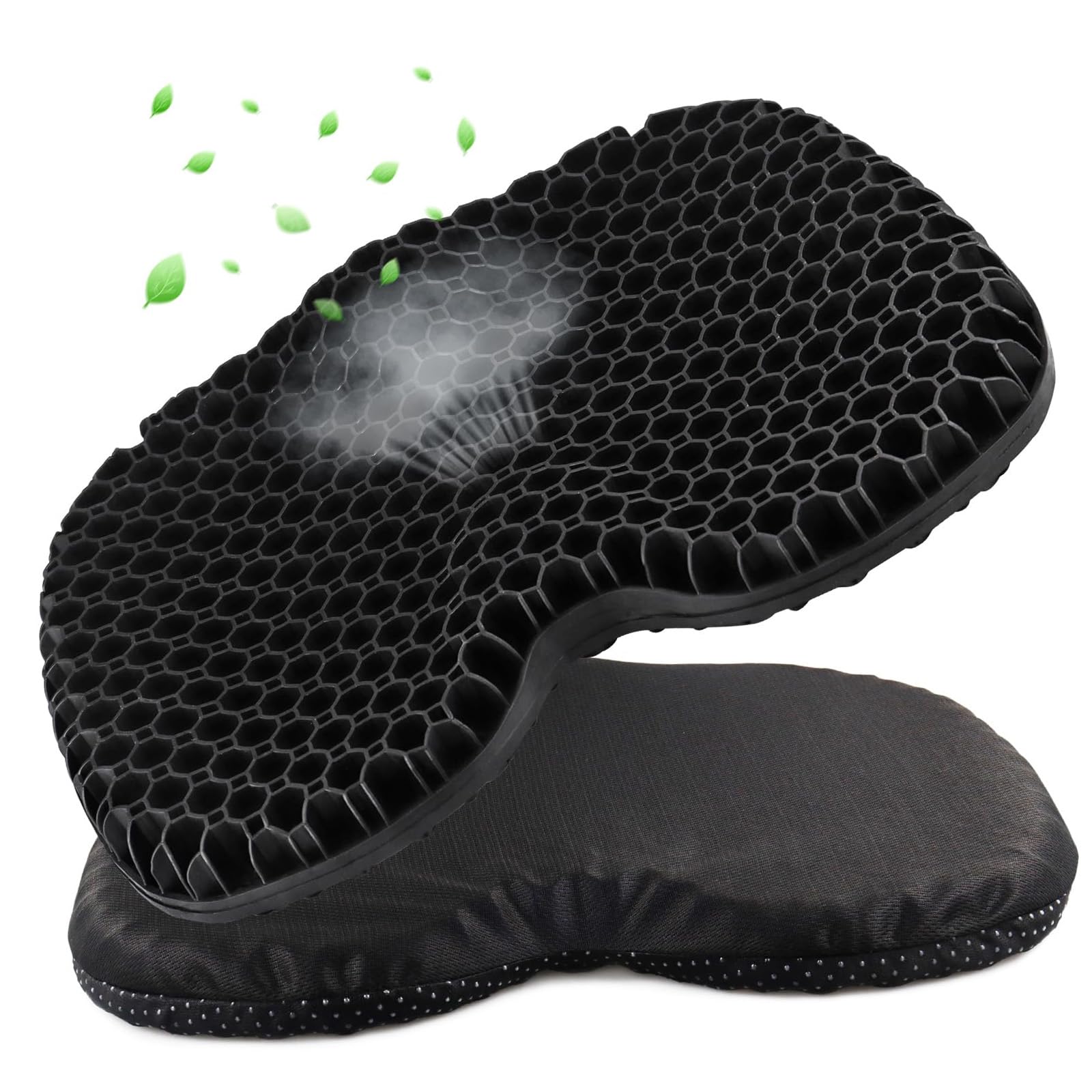 FROMCEO PET Gel Boat Seat Cushion Offering Ventilation Thicken Gel Seat Cushion for Hot Weather Use Waterproof Cushions for Outdoor Chairs