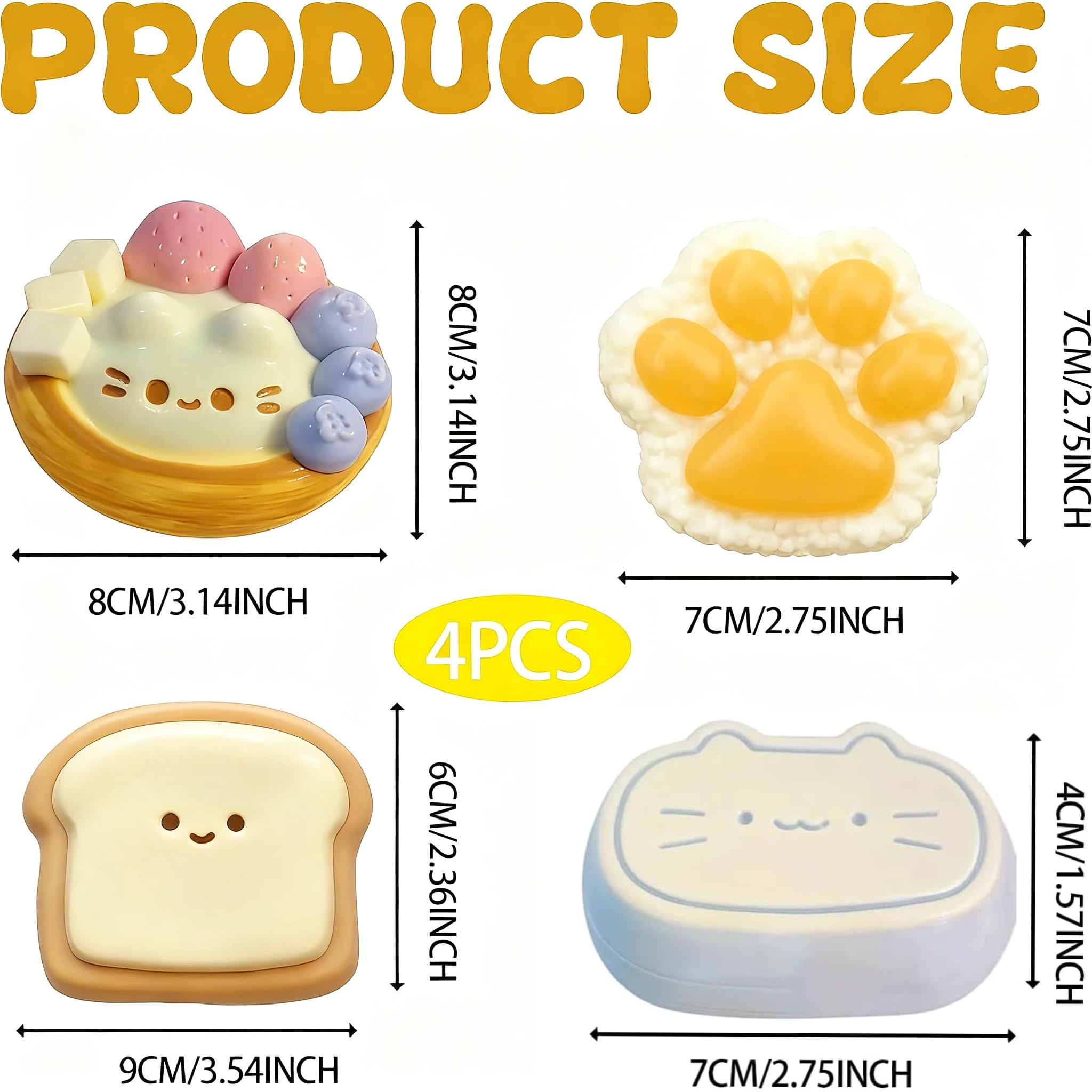 4 PCS Taba Squishy - Image 2