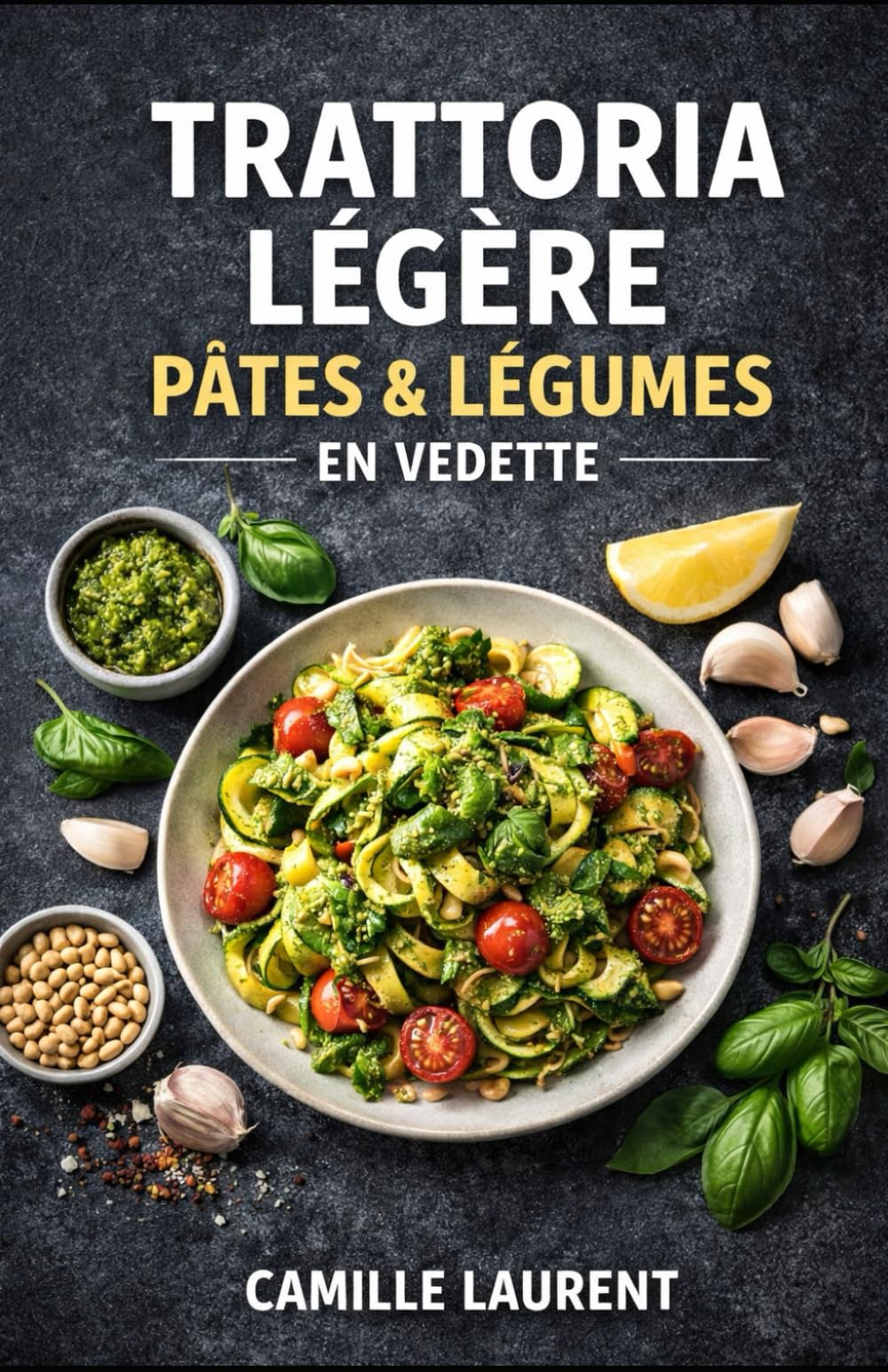 Trattoria Légère — Pâtes & Légumes en Vedette : 60 recettes italiennes modernes, pâtes légères du quotidien, pestos, gratins, sauces parfumées et ... faciles à réussir : bowls, plats au four...