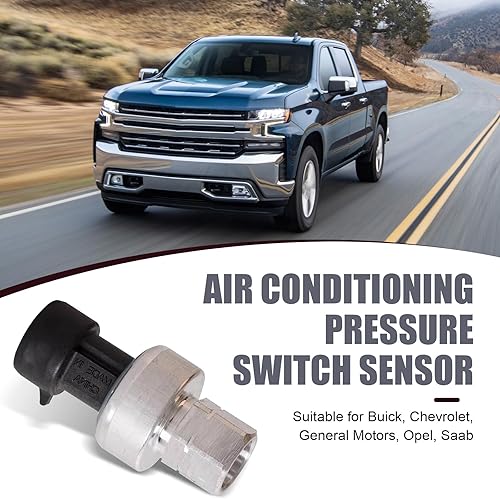 Miniatura 3 de Eratus Pack-1 Sensor de presión de aire acondicionado para automóvil, 1.85 pulgadas de largo de metal + sensor de reacción sensible de plástico,