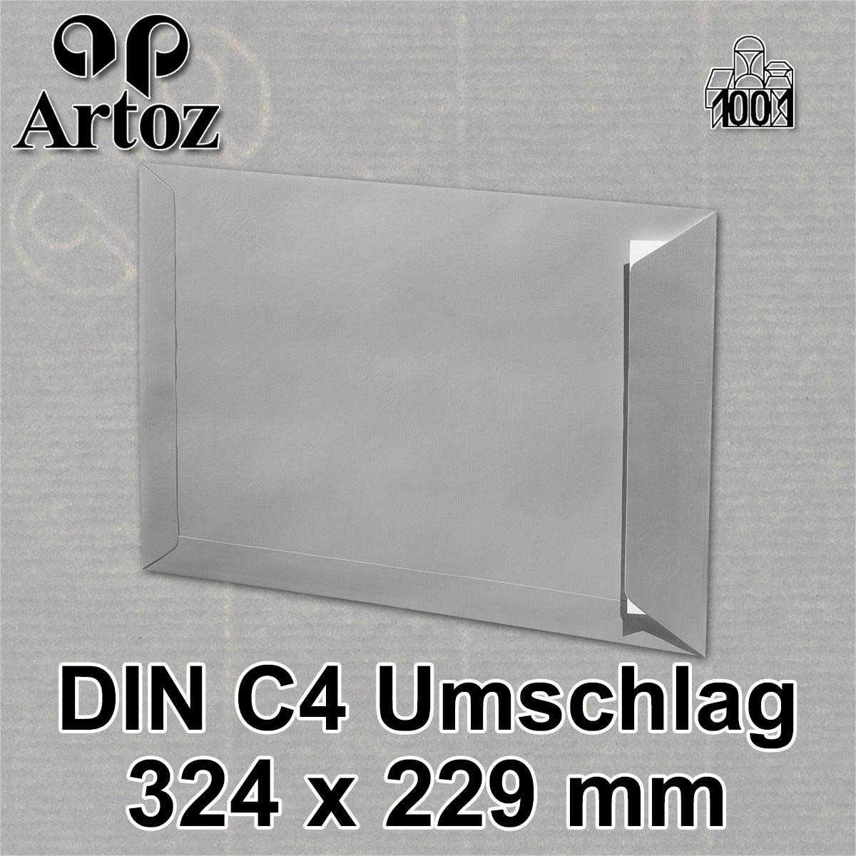 Artoz 1001 DIN C4 Envelopes 100 g/m² // Parent Pack of 10 217 - Graphit, 217 Graphit, 10 pieces - Image 2