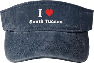 I Love South Tucson Sun Visor Hat for Women Men Empty Top Baseball Cap Golf Cap