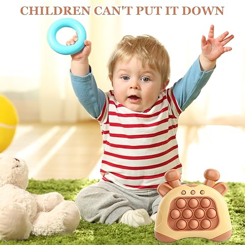 Miniatura 3 de Juguete de empuje rápido con luces, juguete de empuje rápido con luces, juego de burbujas de empuje rápido, juguete iluminado para niños, niños y