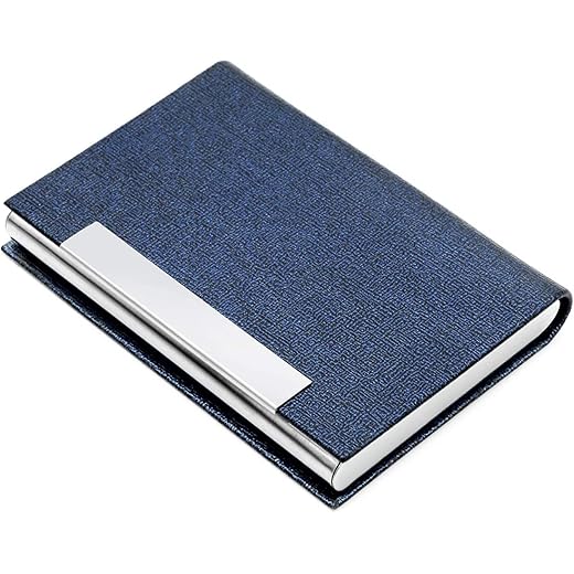 Business Card Holder Case Blue