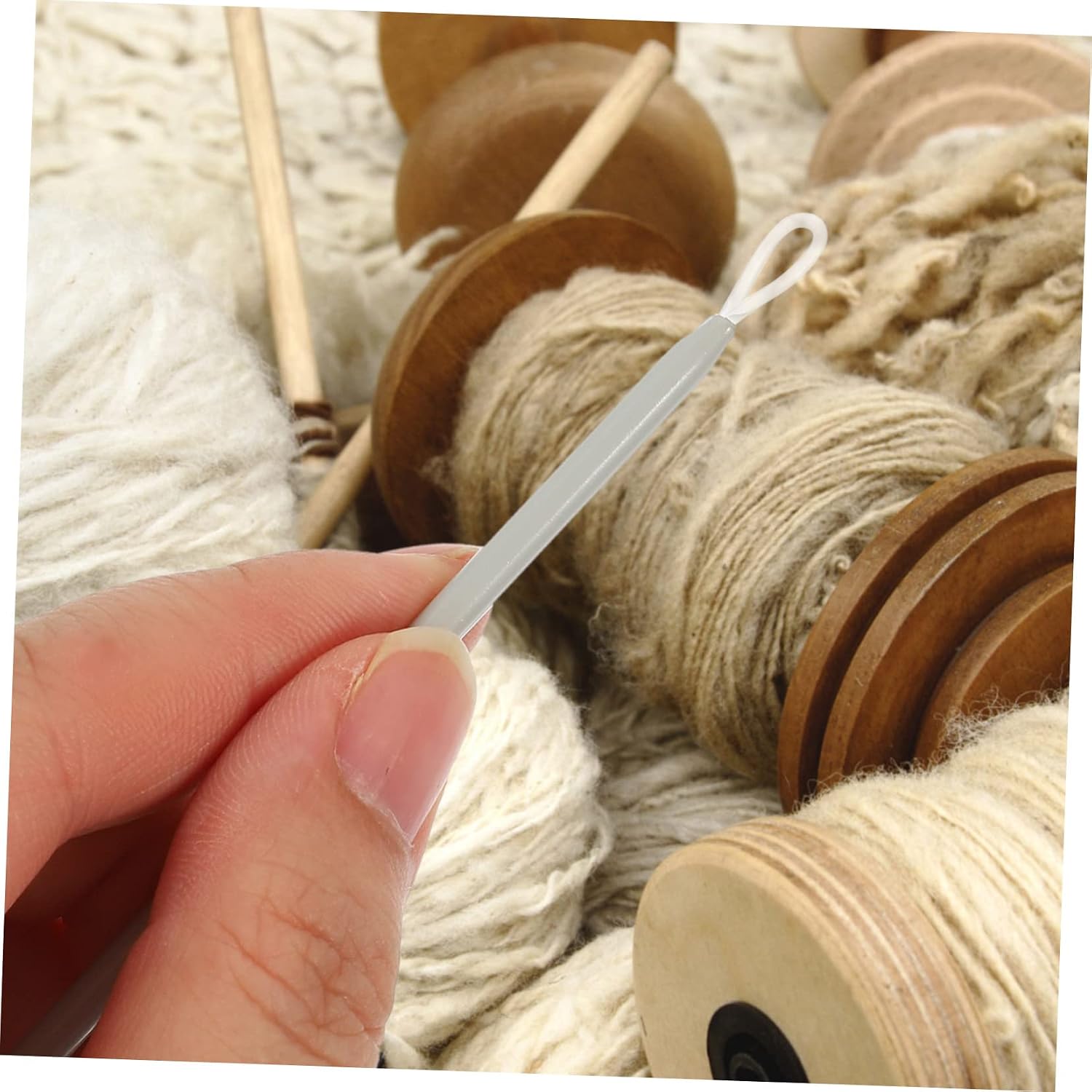 VILLFUL 6pcs Wool Threader Yarn Threader Set for Knitting Needles for Sewing Wool Needles for Yarn