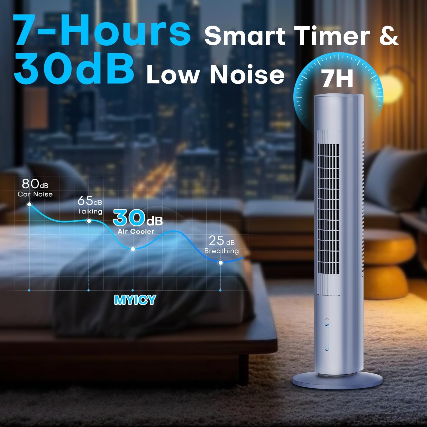 Evaporative Air Cooler, 35&Quot; Windowless Air Conditioner Porta...