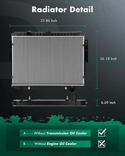 Miniatura 240 de SCITOO Reemplazo completo de radiador de aluminio para 2000 2001 2002 2003 2004 para Toyota Avalon Sedan 3L 2325 Radiador de plástico