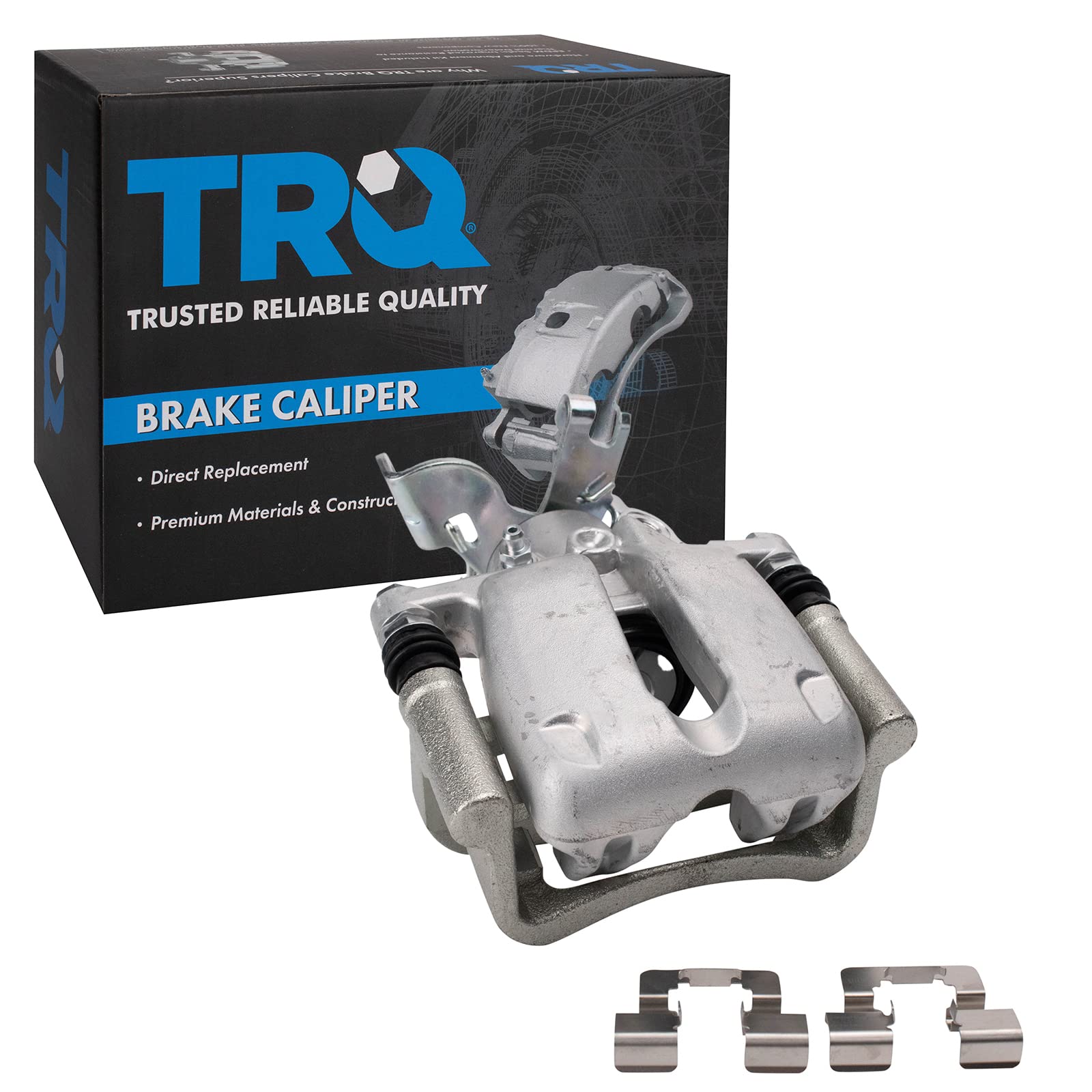 TRQ Rear Left Brake Caliper w/Bracket Passenger Side